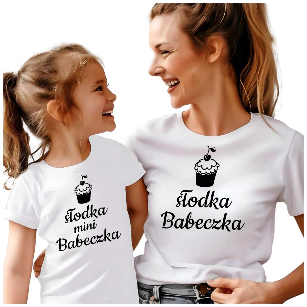 koszulka-mama-corka-babeczka