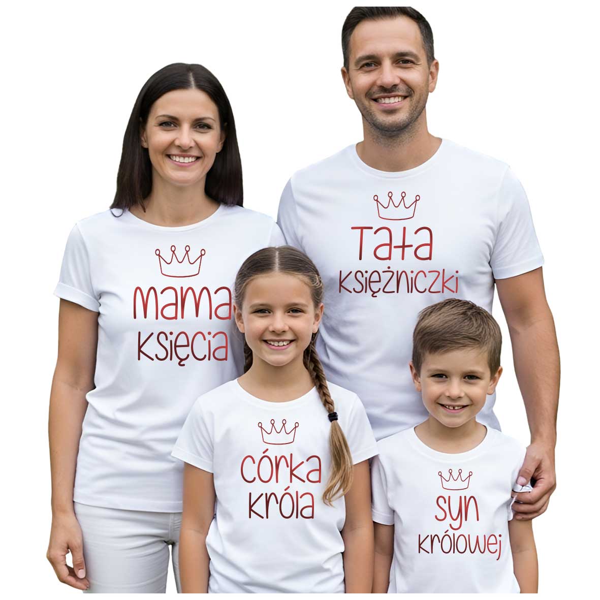 zestaw-rodzice-dzieci-mama-tata-mama-ksiecia-syn-krolowej