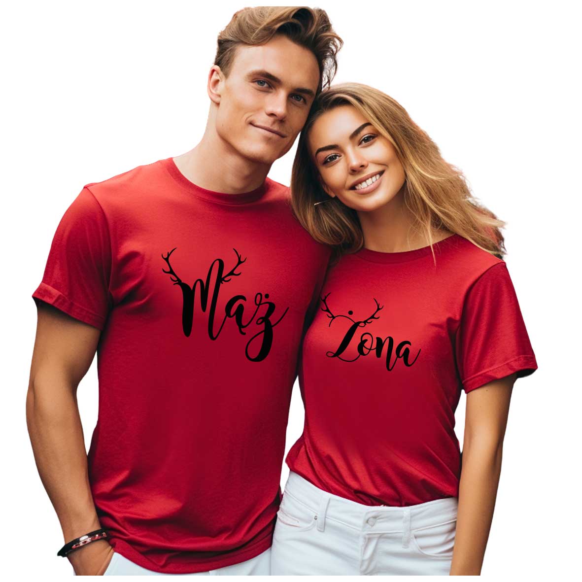 koszulki-dla-pary-swiateczna-maz-zona-rogi