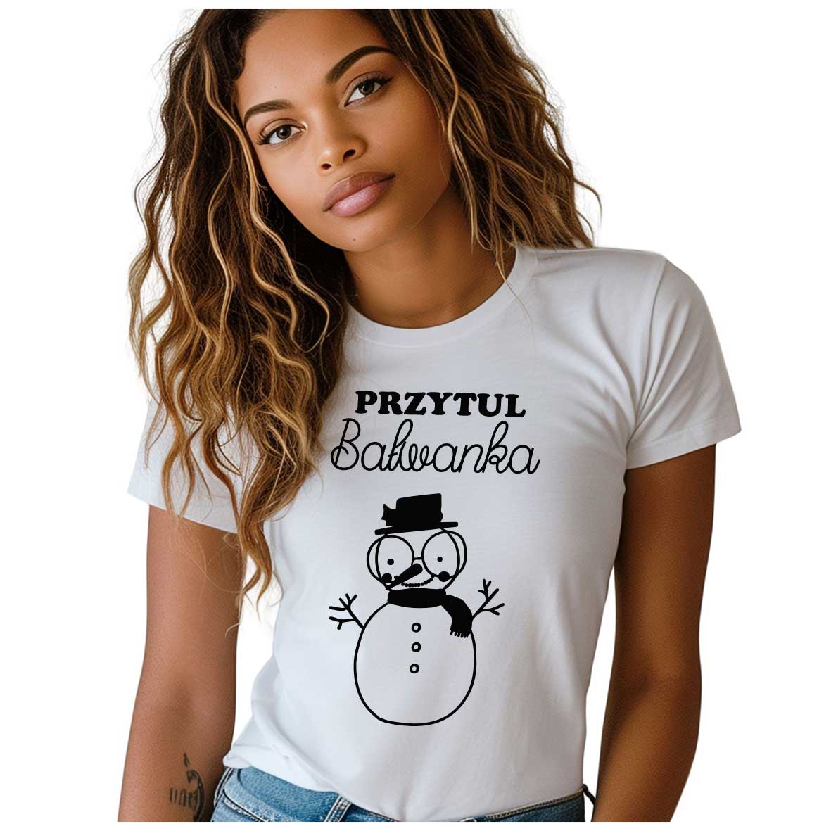 koszulka-damska-przytul-bałwanka2