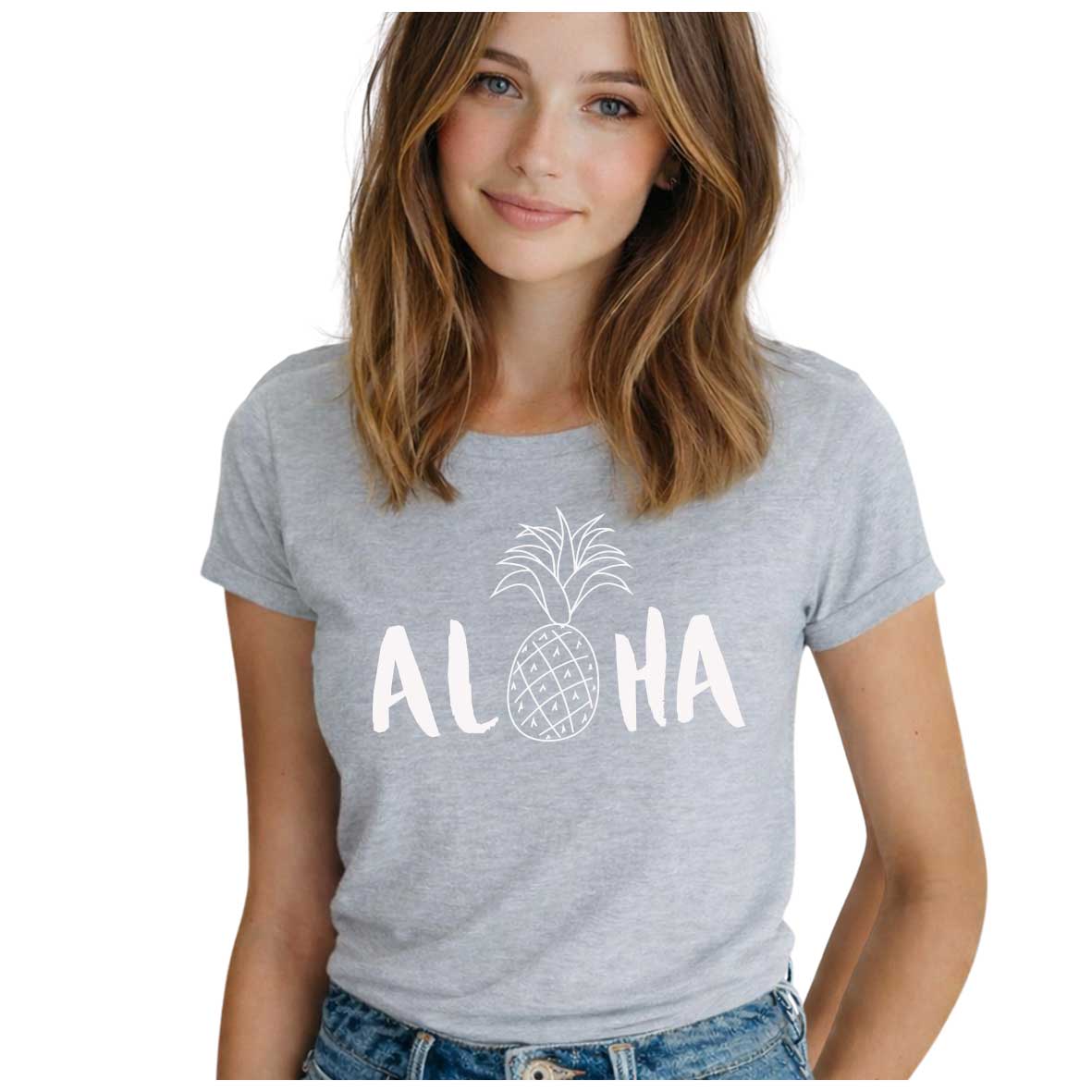 koszulka-z-nadrukiem-aloha-ananas
