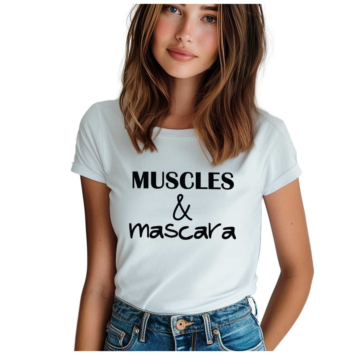 koszulka-z-nadrukiem-muscles-mascara