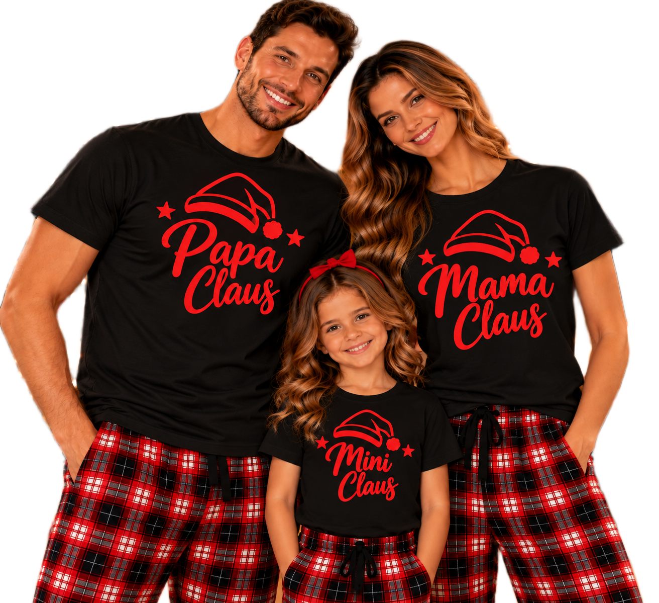 Rodzinny portret świąteczny Papa Mama Mini Claus3